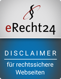 eRecht24 Disclaimer-Siegel